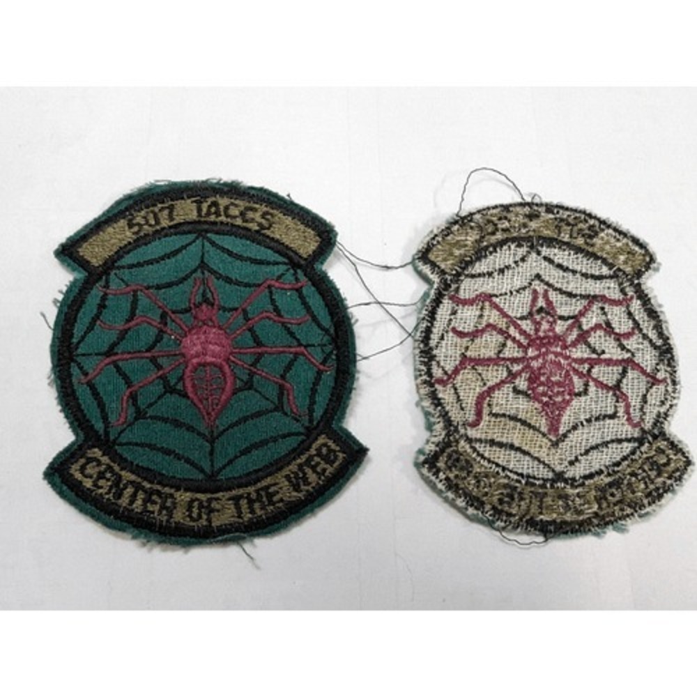 USAF 507th Tactical Air Control Squadron Patch TACCS Subdued Center of the Web